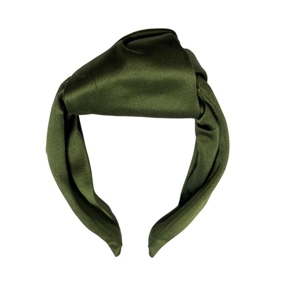 Le Monde Beryl Knot Headband in Green main image 3